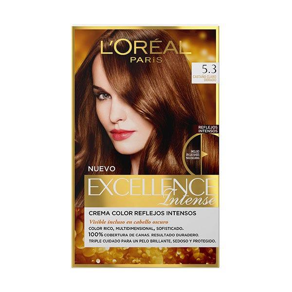 L'OREAL Excellence Intense Tint Hair Color #5.3-LIGHT-GOLDEN-BROWN - Parfumby.com