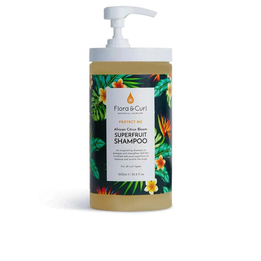 FLORA AND CURL Protect Me Superfruit Shampoo 1000 ml - Parfumby.com