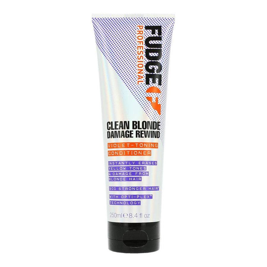 FUDGE PROFESSIONAL Clean Blonde Damage Rewind Violet-toning Conditioner 250 ml - Parfumby.com