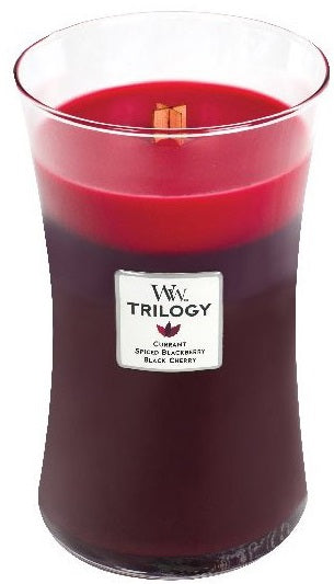WOODWICK  Sun Ripened Berries scented candle with wooden wick 609,5 g