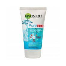 GARNIER Pure - Cleaning Gel, scrub and mask against imperfections 3in1 150 ML - Parfumby.com