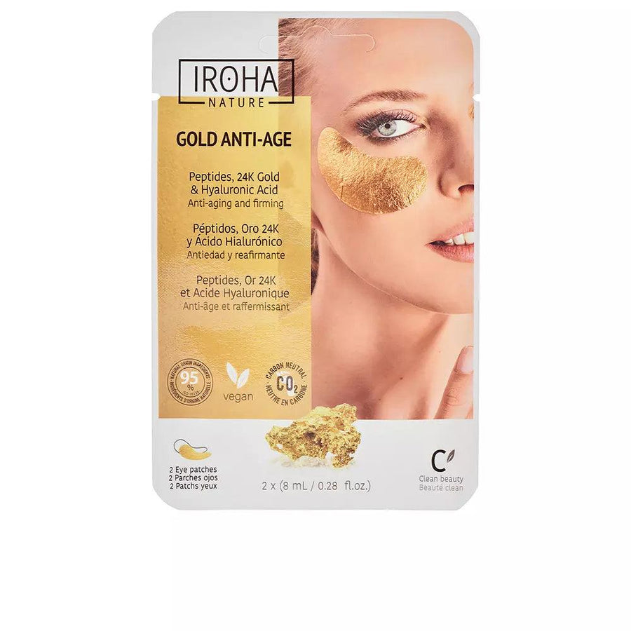 IROHA Gold Tissue Eye Patches Extra Firmness 2 Pcs - Parfumby.com
