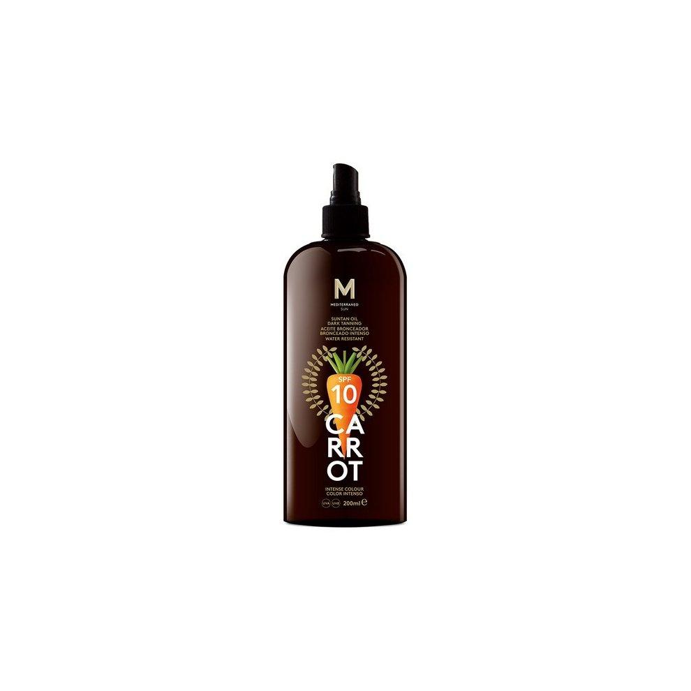 MEDITERRANEO Carrot Suntan Oil Dark Tanning Spf10 200 ML - Parfumby.com