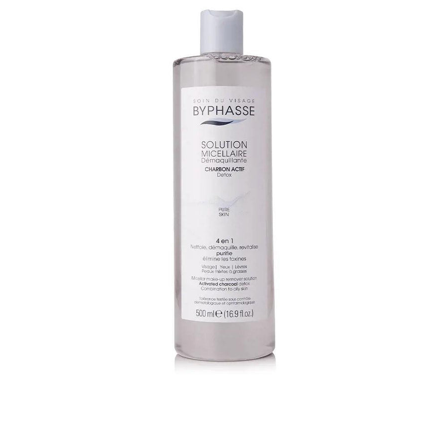 BYPHASSE Make-up Remover Micellar Solution With Activated Carbon 500 ml - Parfumby.com