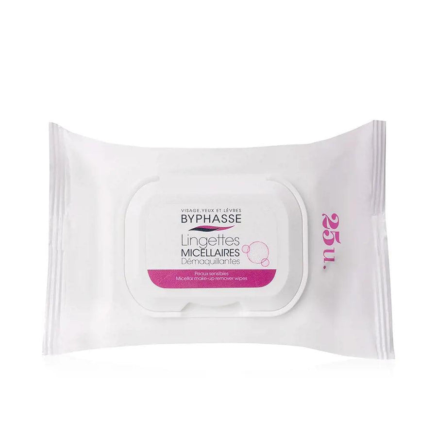 BYPHASSE Make-up Remover Wipes Micellar Solution 25 U 25 pcs - Parfumby.com