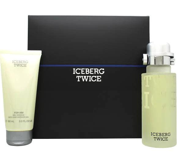 ICEBERG Twice Homme Gift Set EDT 125 ml + Shower Gel 100 ml - Parfumby.com