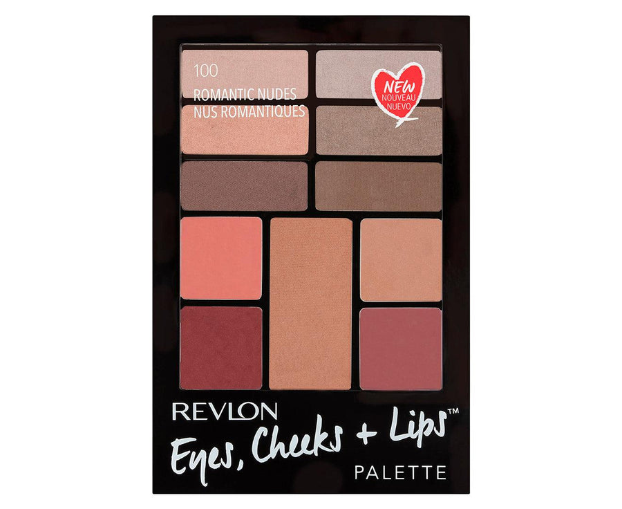 REVLON Palette Eyes, Cheeks + Lips #100-ROMANTIC-NUDES - Parfumby.com