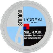 L'OREAL Studio Line Style Rework Out Of Bed Fiber Cream 150 ML - Parfumby.com