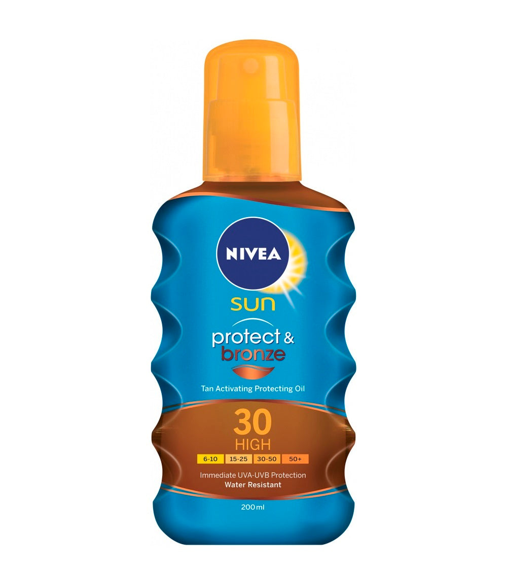 NIVEA Sun Protect &amp; Bronze zonnebrandolie SPF 30 200 ml