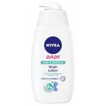 NIVEA Baby Pure & Sensitive Wash Lotion - washing Gel for the face, body and hair 500 ML - Parfumby.com