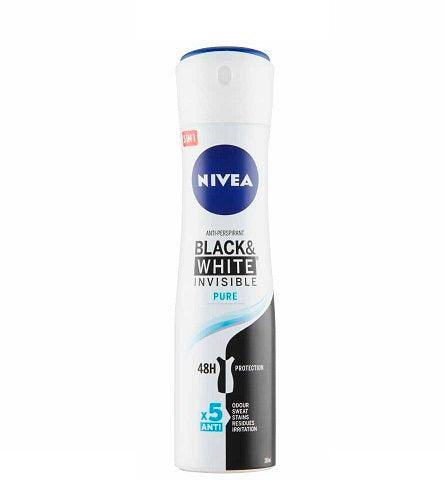 NIVEA Women Invisible For Black & White Pure Antiperspirant Deodorant 150 ML - Parfumby.com