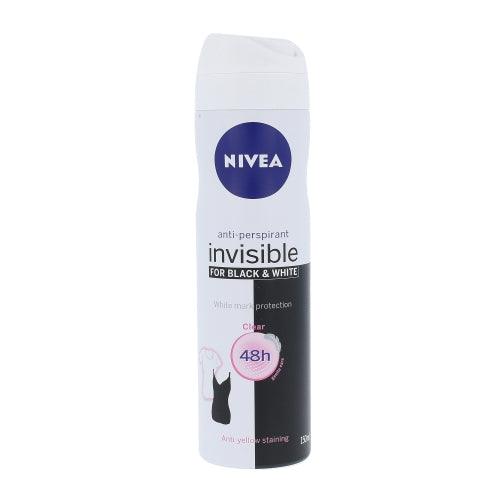 NIVEA Women Invisible For Black & White Clear Antiperspirant Deodorant 150 ML - Parfumby.com