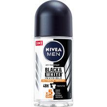 NIVEA Men Black & White Invisible Ultimate Impact Ball antiperspirant Deodorant 50 ML - Parfumby.com