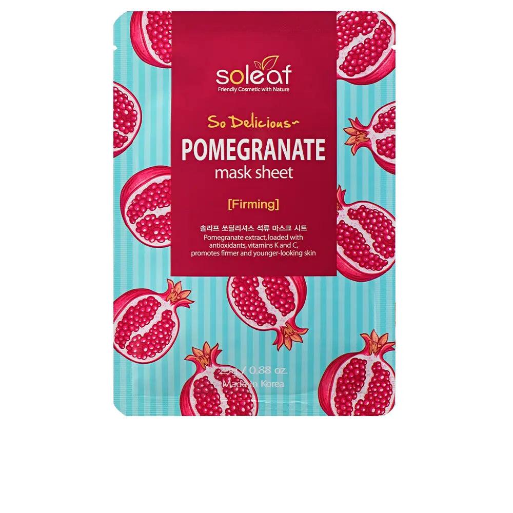 SOLEAF Pomegranate Firming So Delicious Mask Sheet 25 G - Parfumby.com
