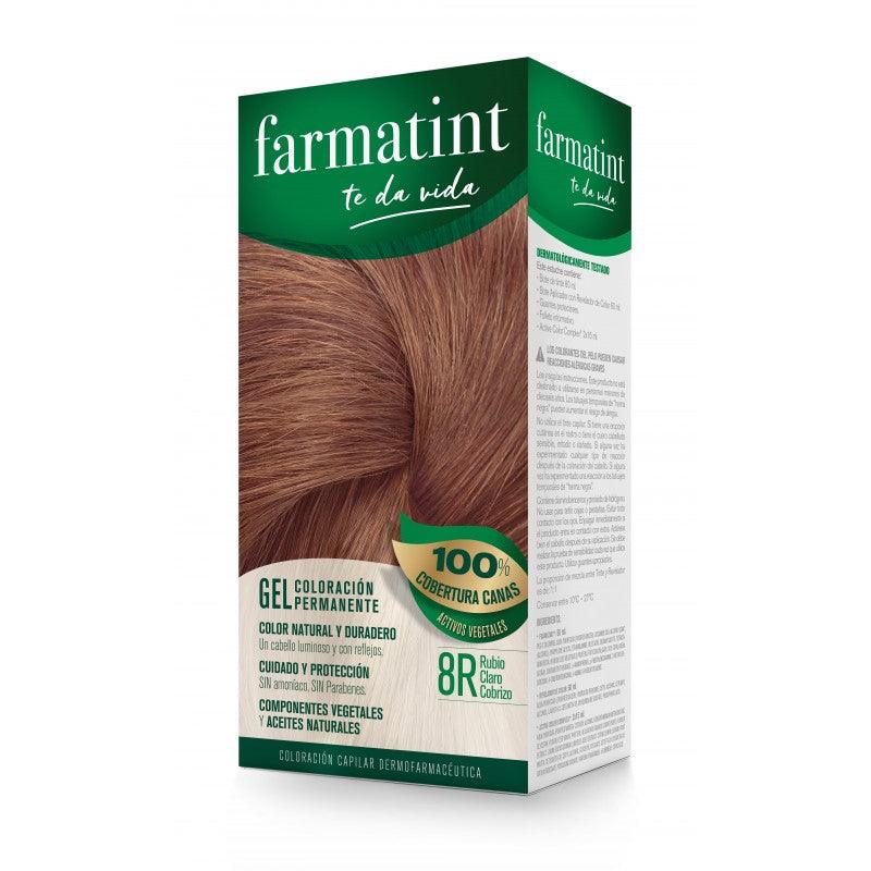 FARMATINT Gel Permanent Coloration Hair Color #8r-light coppery blonde - Parfumby.com