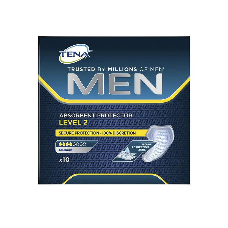 TENA LADY Tena Men Level 2 Protector 100% Absorbent 10 U 10 pcs - Parfumby.com