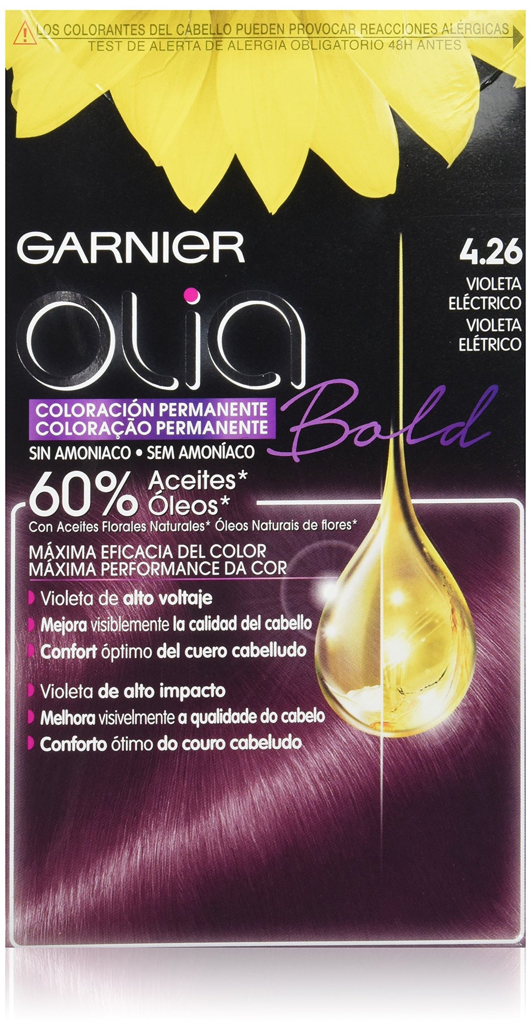 GARNIER  Olia Coloración Permanente #4,26-violeta Eléctrico