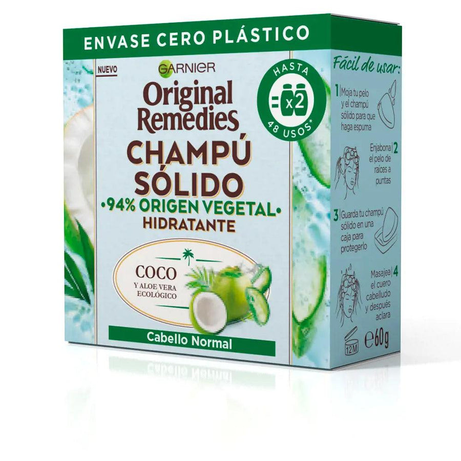 L'OREAL Garnier Original Remedies Coconut Moisturizing Solid Shampoo 60 G - Parfumby.com