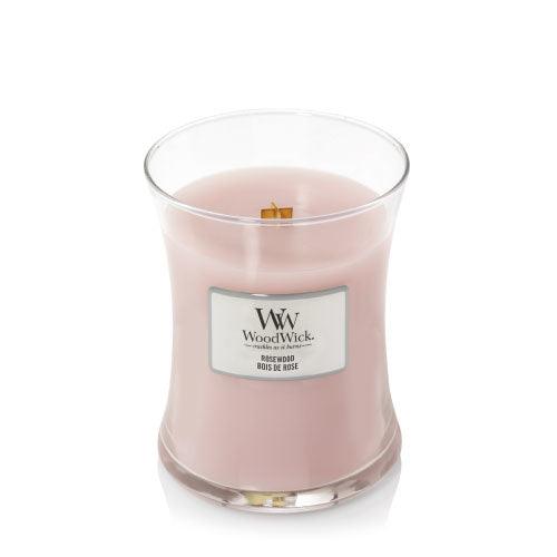 WOODWICK Rosewood Scented Candle With Wooden Wick 275 G - Parfumby.com