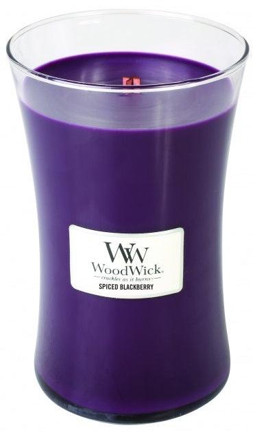 WOODWICK Spiced Blackberry Scented Candle With Wooden Wick 609.5 G 609.5 G - Parfumby.com