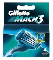 GILLETTE Mach3 Spare Blades For Men 4 Ks 4 PCS - Parfumby.com