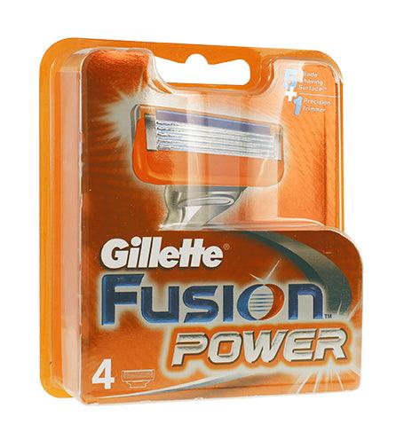 GILLETTE Fusion Power Spare Blades For Men 4 Ks 4 PCS - Parfumby.com