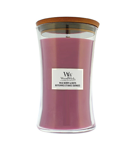 WOODWICK Wild Berry &amp; Beets geurkaars met houten lont 609,5 g