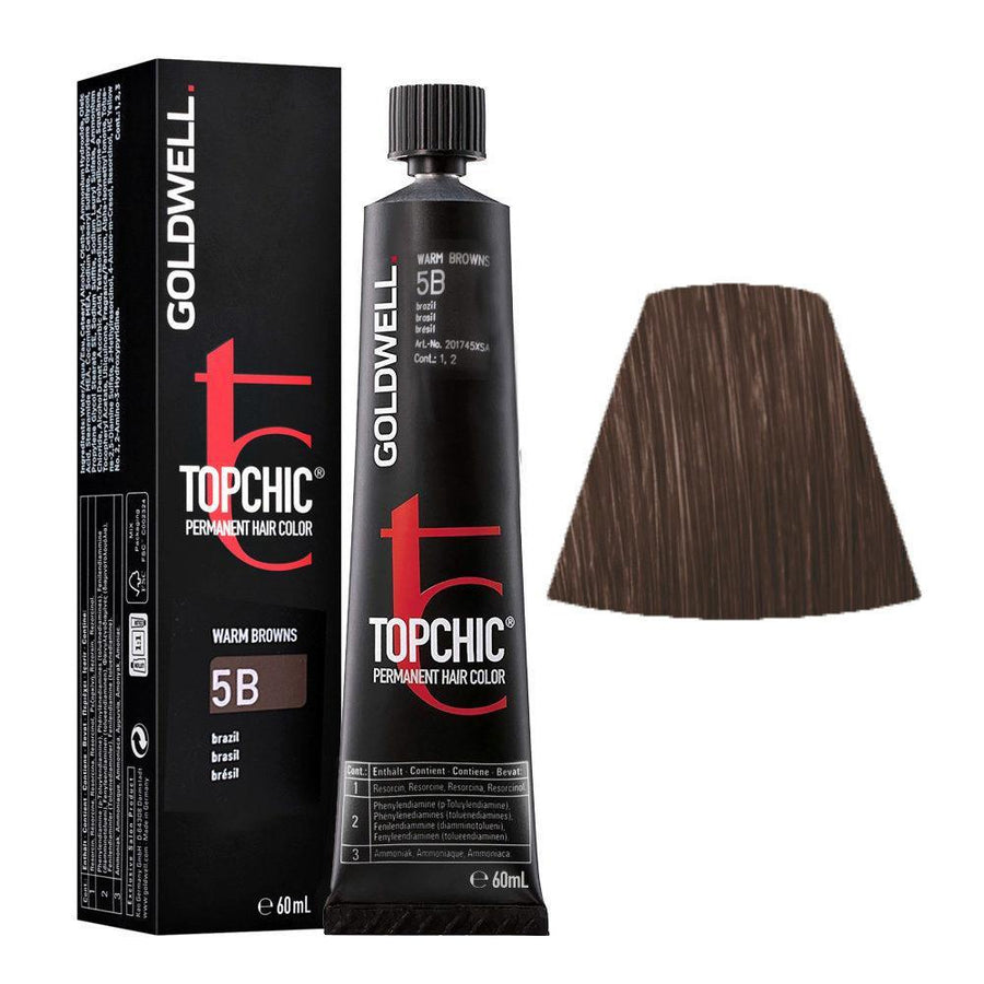 GOLDWELL Topchic Permanent Hair Color #5b #5b - Parfumby.com