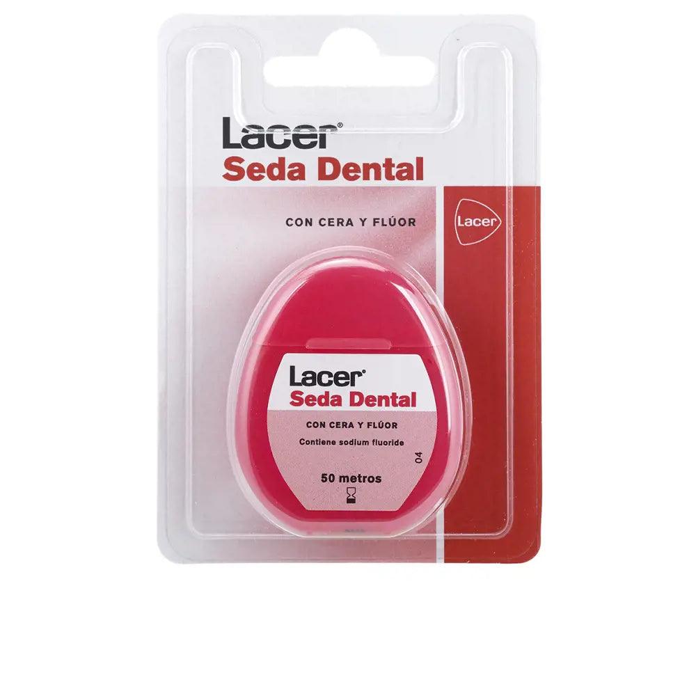 LACER Dental Floss With Wax And Fluoride 50 Meters 1 Pcs - Parfumby.com