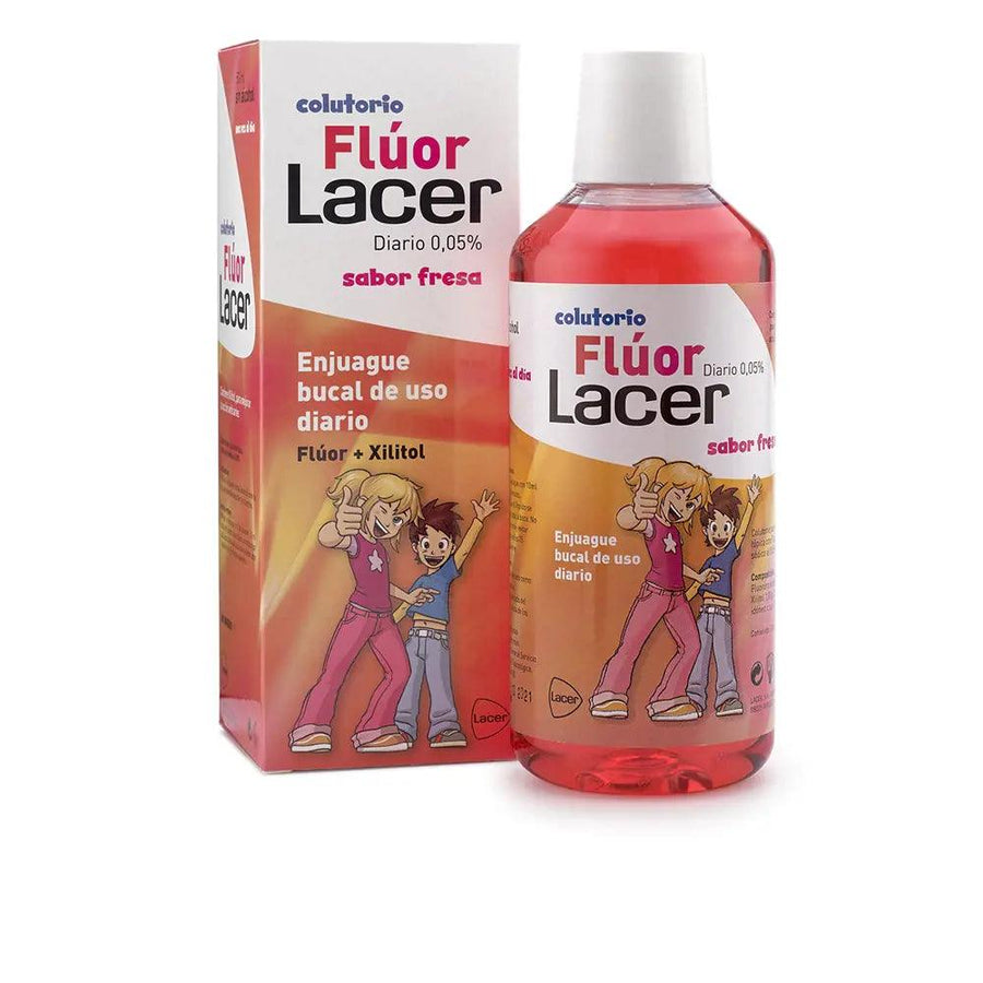 LACER Fluor Daily Mouthwash Strawberry 0.05% 500 ml - Parfumby.com