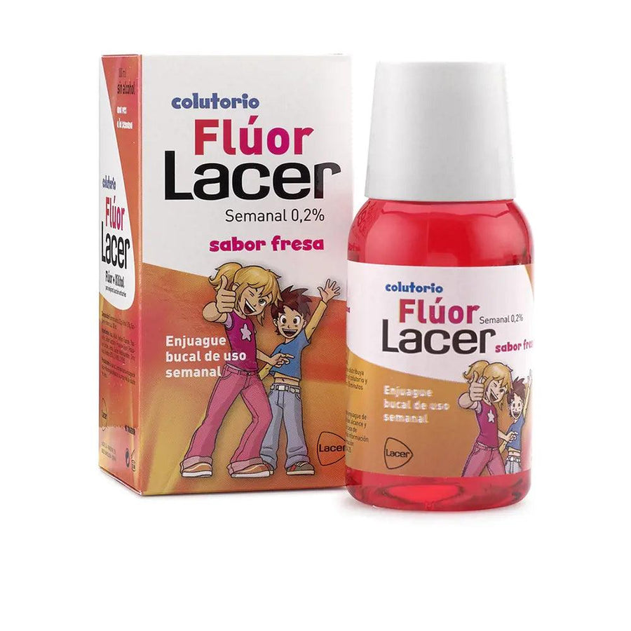 LACER Junior Mouthwash With Fluoride And Strawberry Flavor 100 ml - Parfumby.com