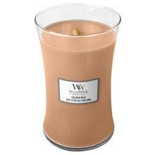 WOODWICK Golden Milk Vase (golden milk) - Scented candle 275 G - Parfumby.com