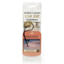 YANKEE CANDLE Pink Sands Classic Car Jar - Papieren autolabel