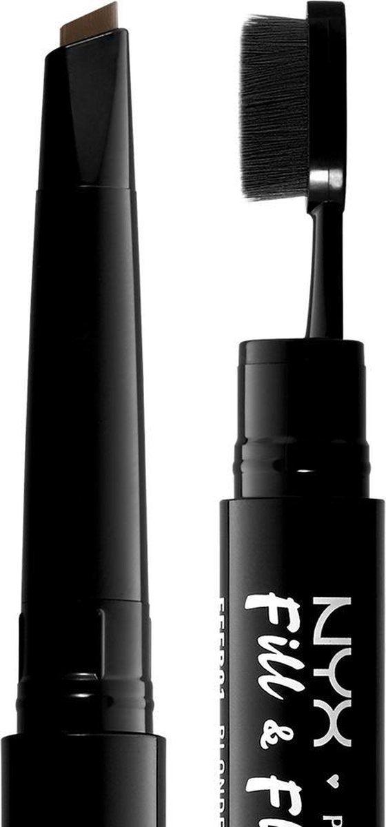 NYX PROFESSIONAL MAKE UP Fill & Fluff Eyebrow Pomade Pencil #ASH-BROWN-15GR - Parfumby.com