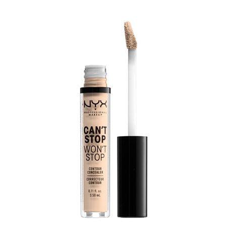 NYX PROFESSIONAL MAKE UP Can't Stop Won't Stop Contour Concealer #LIGHT-IVORY-3.5ML - Parfumby.com