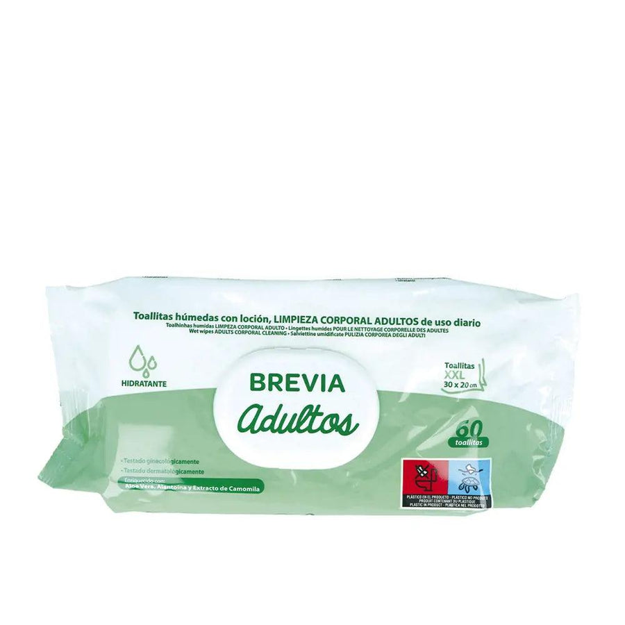 SALUSTAR Brevia Wipes With Cleaning Lotion Adults 30x20 Cm 60 U 60 pcs - Parfumby.com