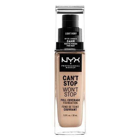 NYX PROFESSIONAL MAKE UP Can't Stop Won't Stop Full Coverage Foundation #LIGHT-IVORY - Parfumby.com