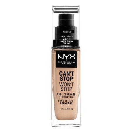 NYX PROFESSIONAL MAKE UP Can't Stop Won't Stop Full Coverage Foundation #VANILLA - Parfumby.com