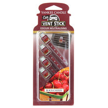 YANKEE CANDLE Black Cherry Vent Stick (Ripe Cherries) - Scented Car Pin (4 PCS)