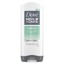 DOVE Men+Care Sensitive 3 in 1 Douchegel - Pánský Douchegel op tělo, obličej + vlasy
