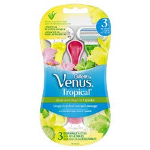 GILLETTE The disposable women´s razor Venus Tropical 3pc