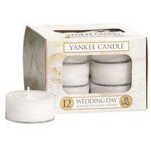 YANKEE CANDLE Wedding Day Candle - Aromatic Tea Candles (12 pcs) 9.8 G - Parfumby.com