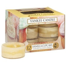 YANKEE CANDLE Vanilla Cupcake Candle - Aromatische theekaarsen (12 stuks) 9,8 G