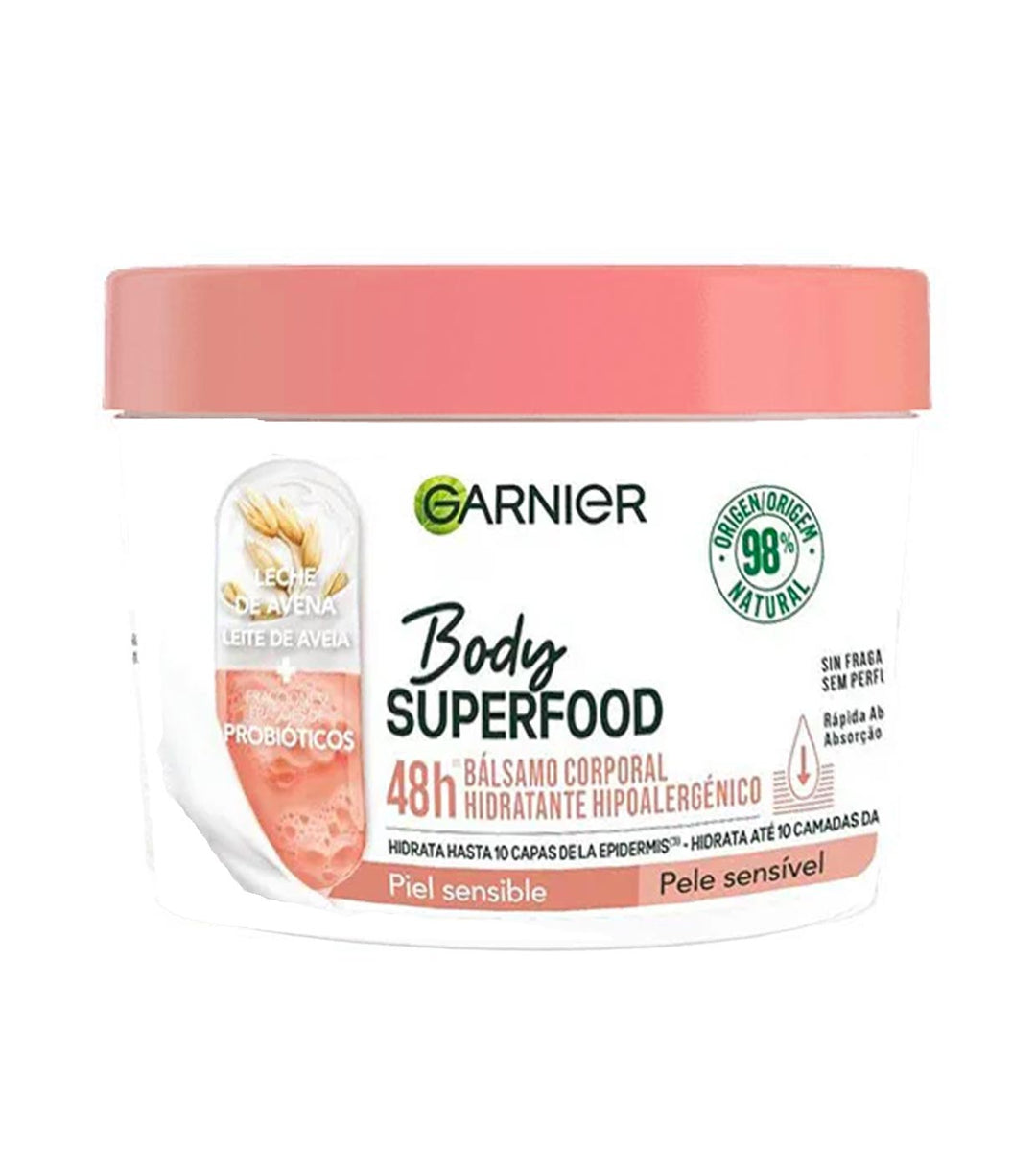 GARNIER Body Superfood Hypoallergene vochtinbrengende lichaamsbalsem 380 ml