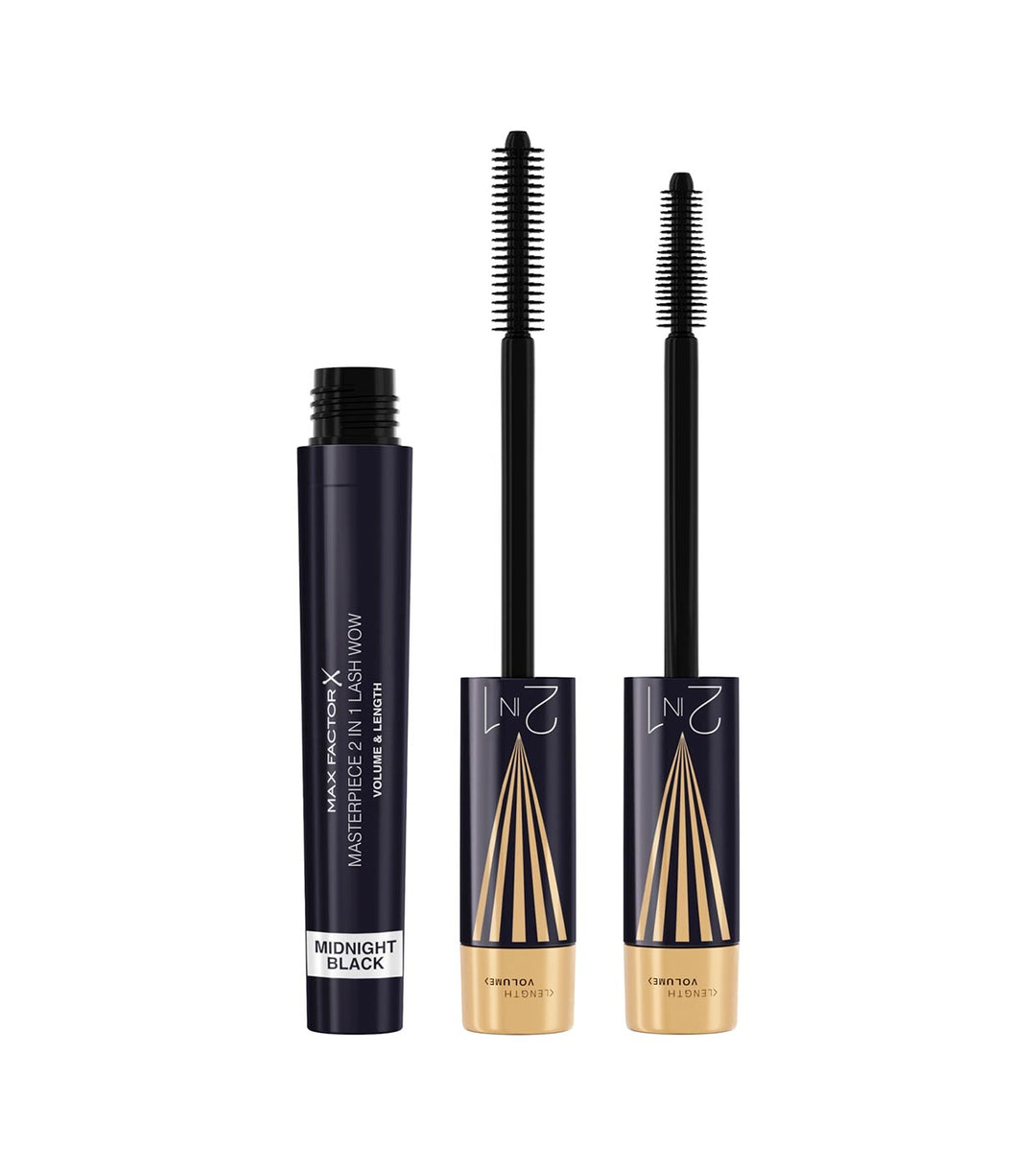 MAX FACTOR  Masterpiece 2 In 1 Lash Wow Mascara #03-midnight Black 7 ml