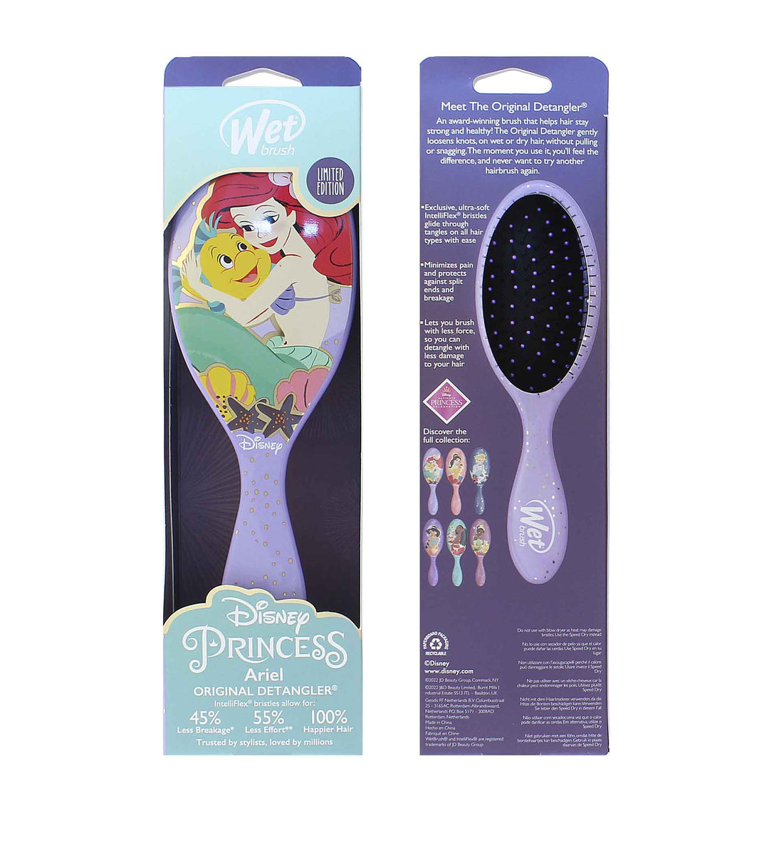 WET BRUSH  Original Detangler Disney Princess kartáč na vlasy Ariel