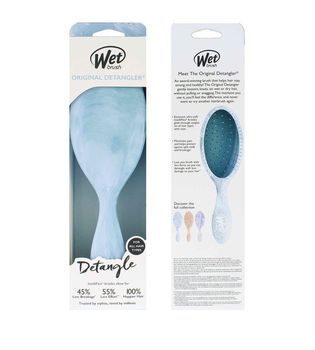 WET BRUSH  Original Detangler Glitter Waves Blue