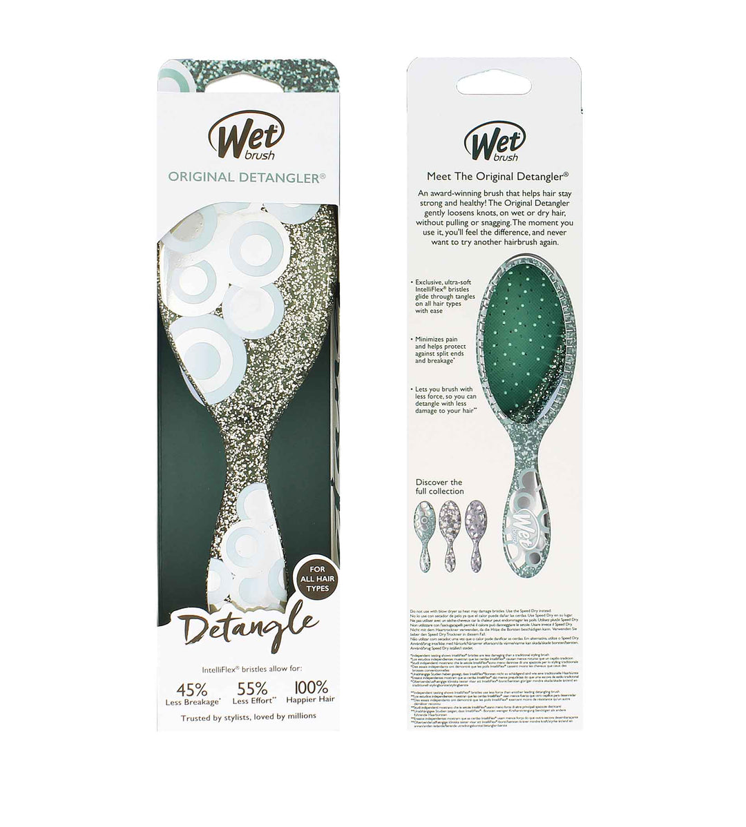 WET BRUSH  Original Detangler Groovy Disco Teal