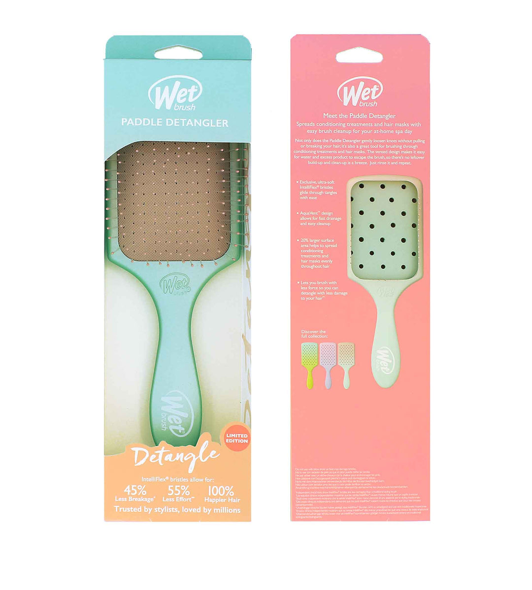 WET BRUSH  Paddle Detangler Feel Good Ombre - Seafoam