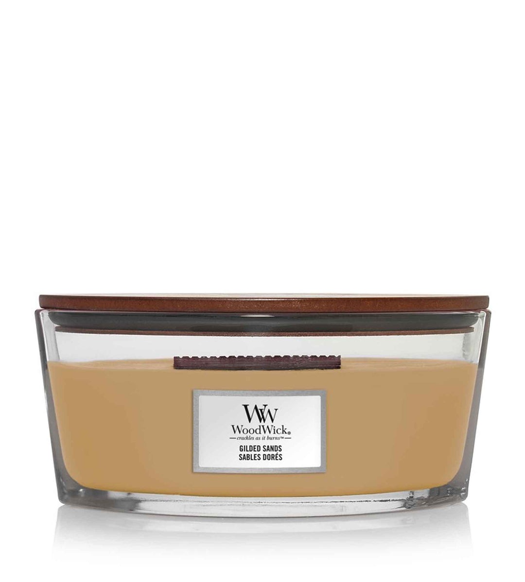 WOODWICK  Gilded Sands Scented Candle With Wooden Wick 453,6g